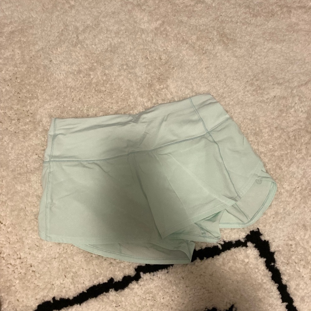 Lululemon Mint Green Women's Speed Up High Waist Shorts